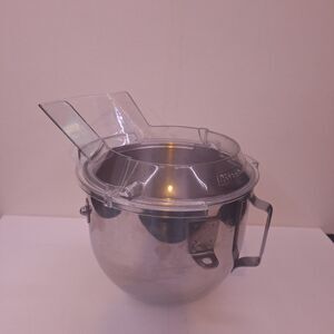 Authentic KitchenAid 2-pc Pouring Shield Clear for 8" Bowl EUC